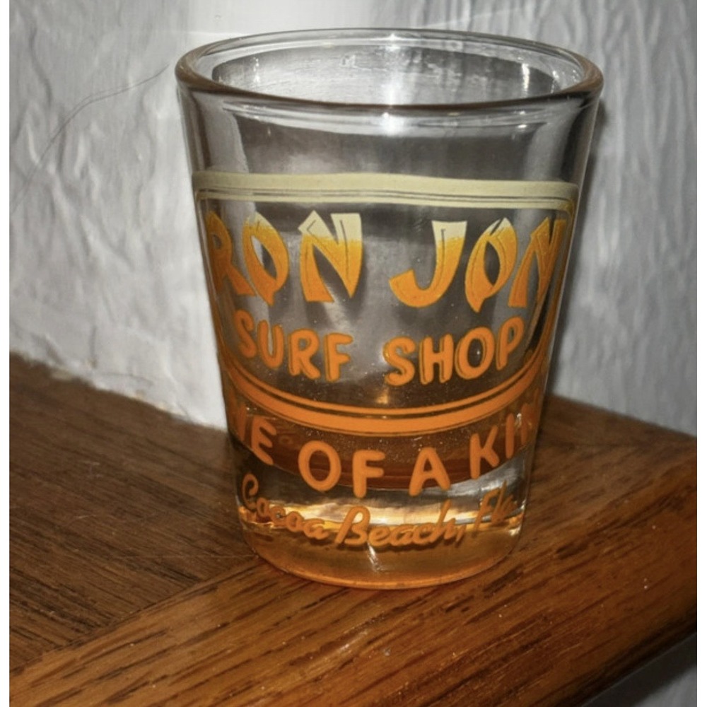 RON JON Surf Shop Souvenir Shot Glass, Coca Beach, Florida